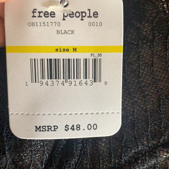 NWT free people Tameeka bra black - Picture 11 of 11